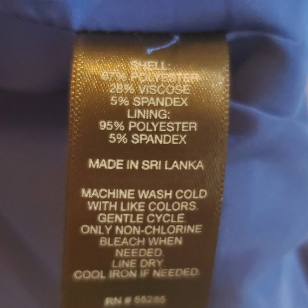 Express - Royal Blue Lined Pencil Skirt - Size 4 - Picture 8 of 10